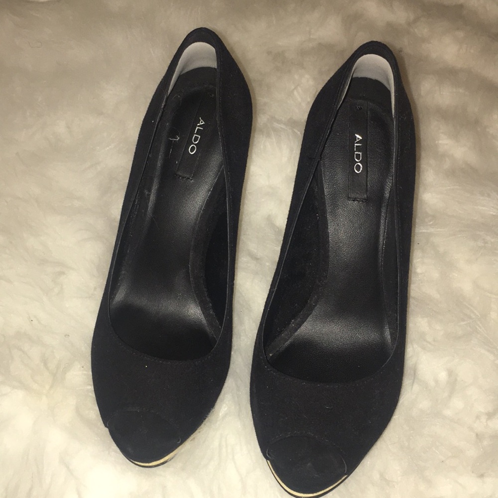 Black Aldo Heels